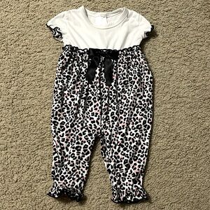 Baby girl 6 month pink leopard outfit